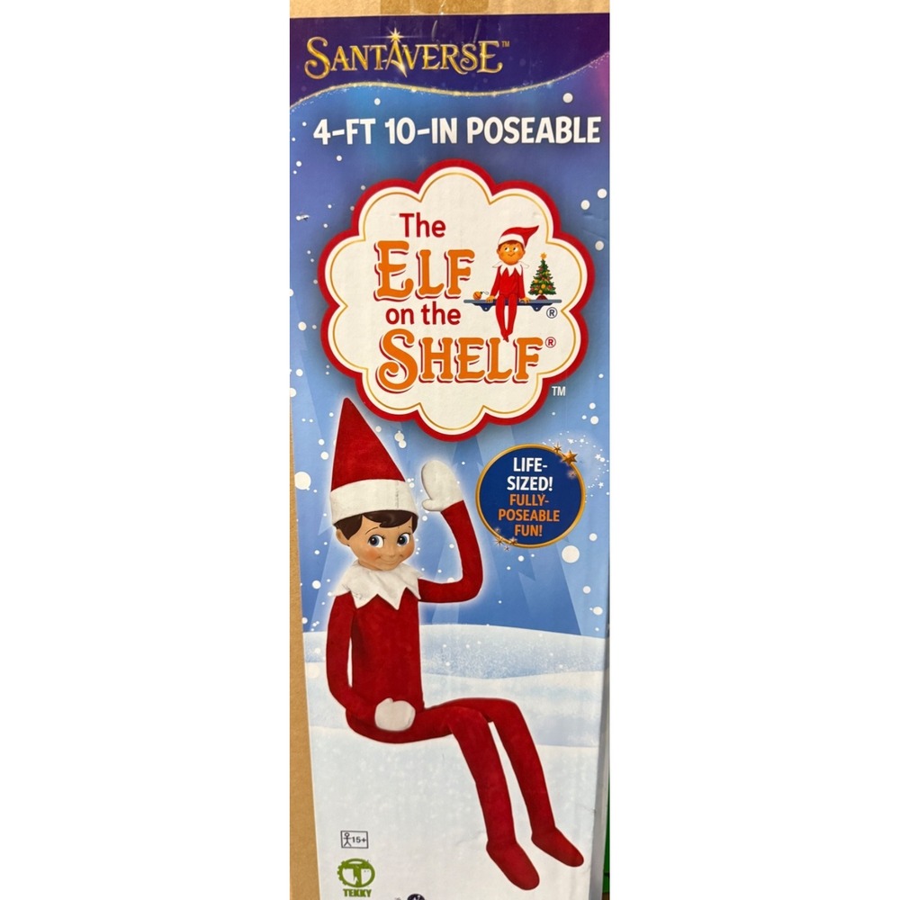 5 FT POSEABLE ELF ON THE SHELF INDOOR/OUTDOOR CHRISTMAS DECOR FAST SHIPPING!!